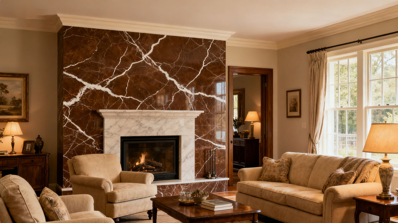 Emperador Brown Marble 10 Marble Colors That Instantly Upgrade Your Living Room Interior Design