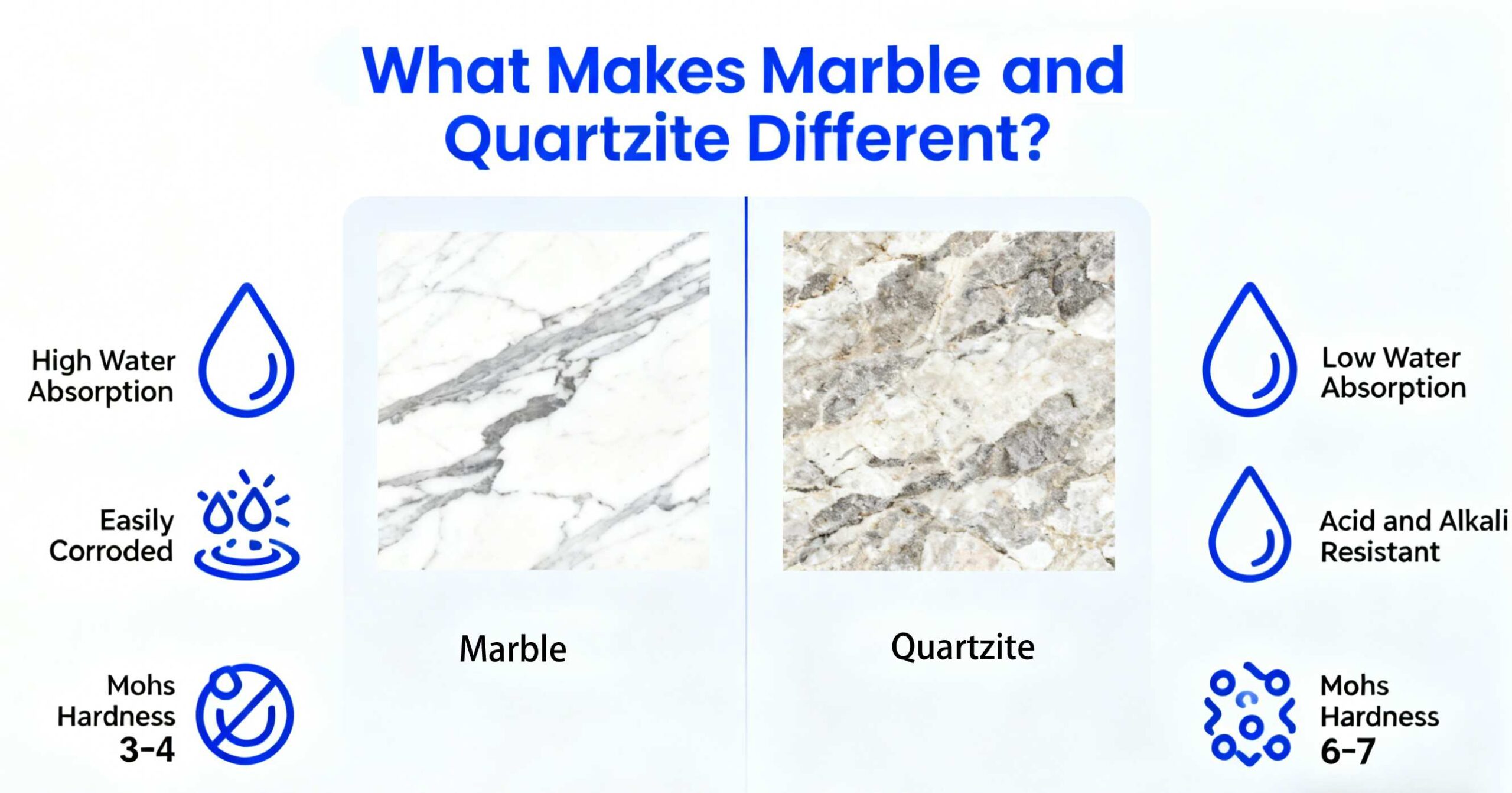 What Makes Marble and Quartzite Different?