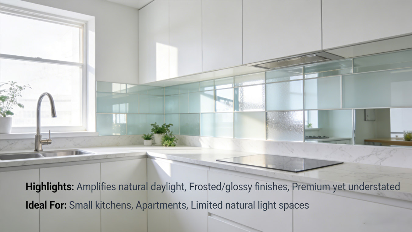 Glass Tile Backsplash – Light-Enhancing Choice
