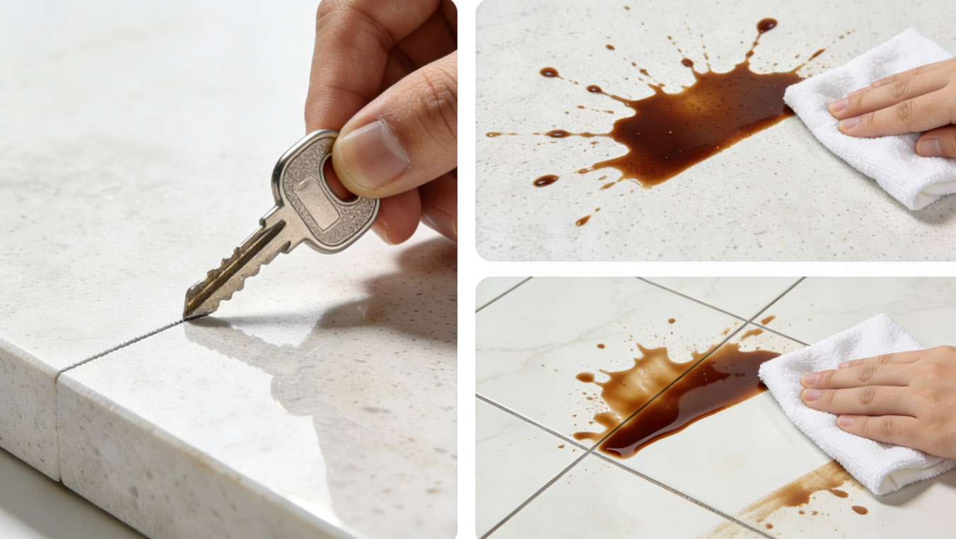 Quartz Stone Scratch Resistance Stain Resistance