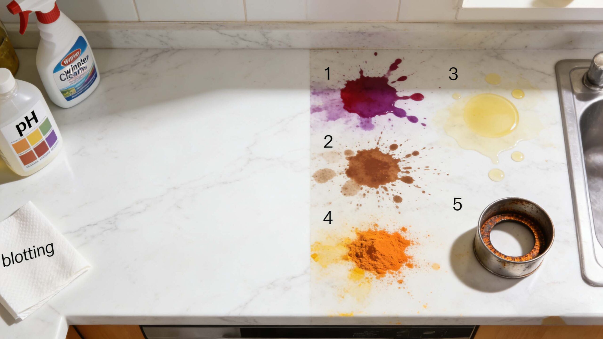 The 5 Biggest Causes That Ruin White Marble Countertops