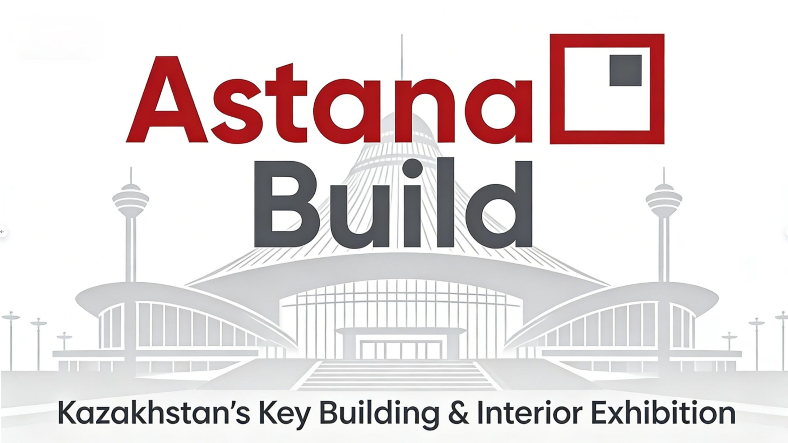 AstanaBuild 2026 exhibition hall in Astana showing construction and interior sourcing, stone slabs display, and B2B buyer meetings at EXPO IEC
