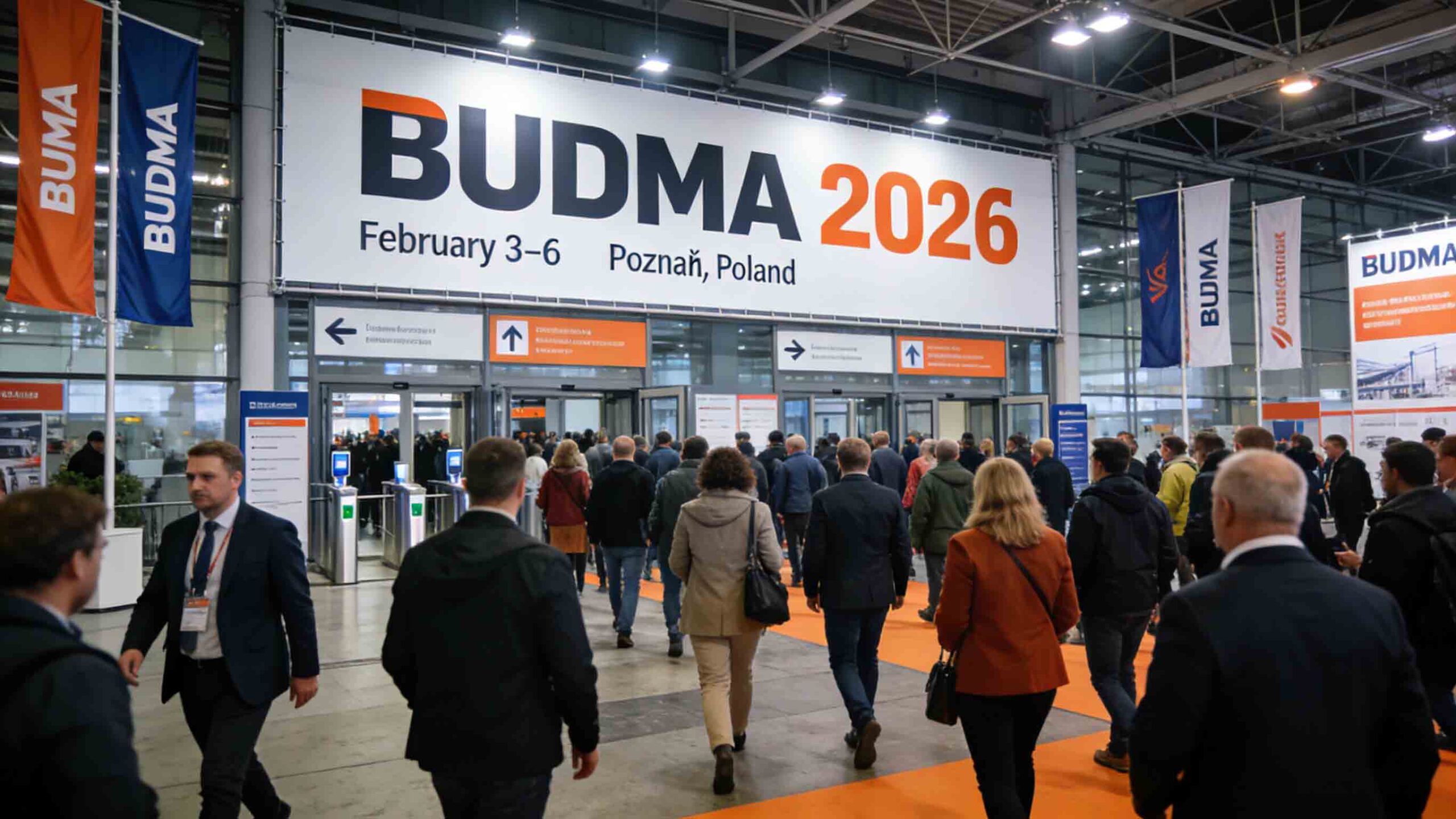 BUDMA 2026 construction trade fair in Poznań showcasing European building technologies and international buyers