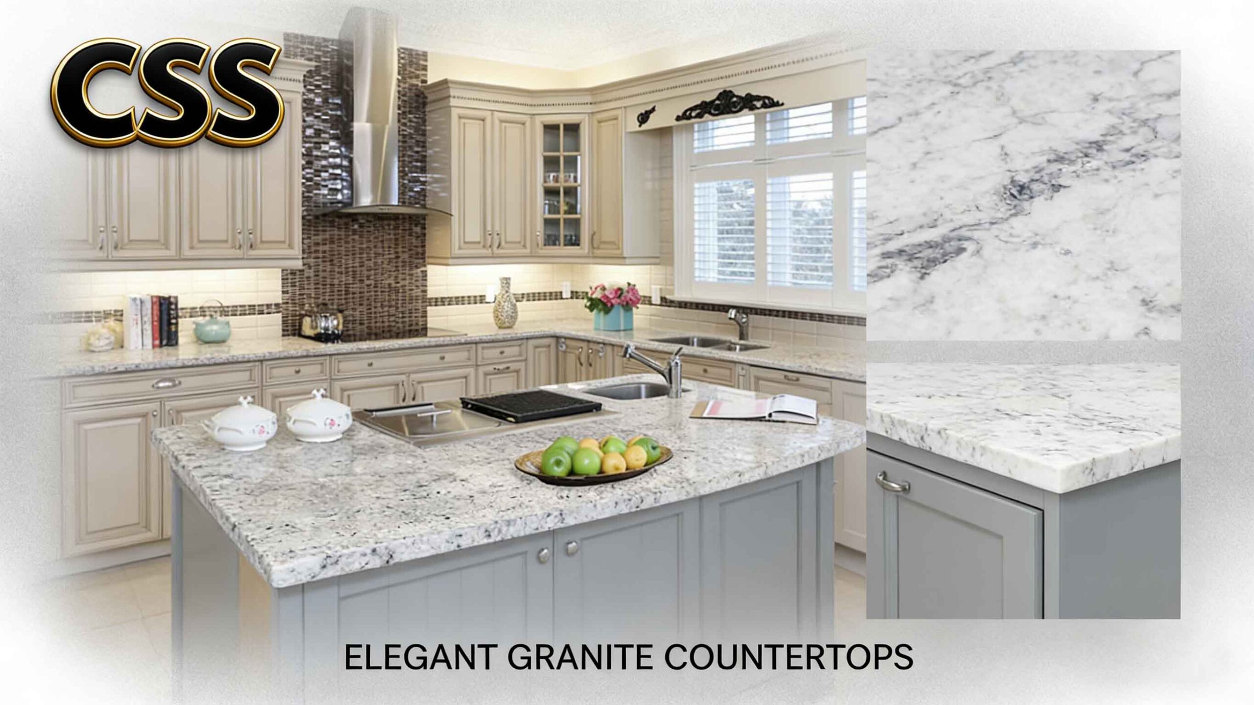 Bianco Romano Granite Natural Stone Countertop in Real Homes