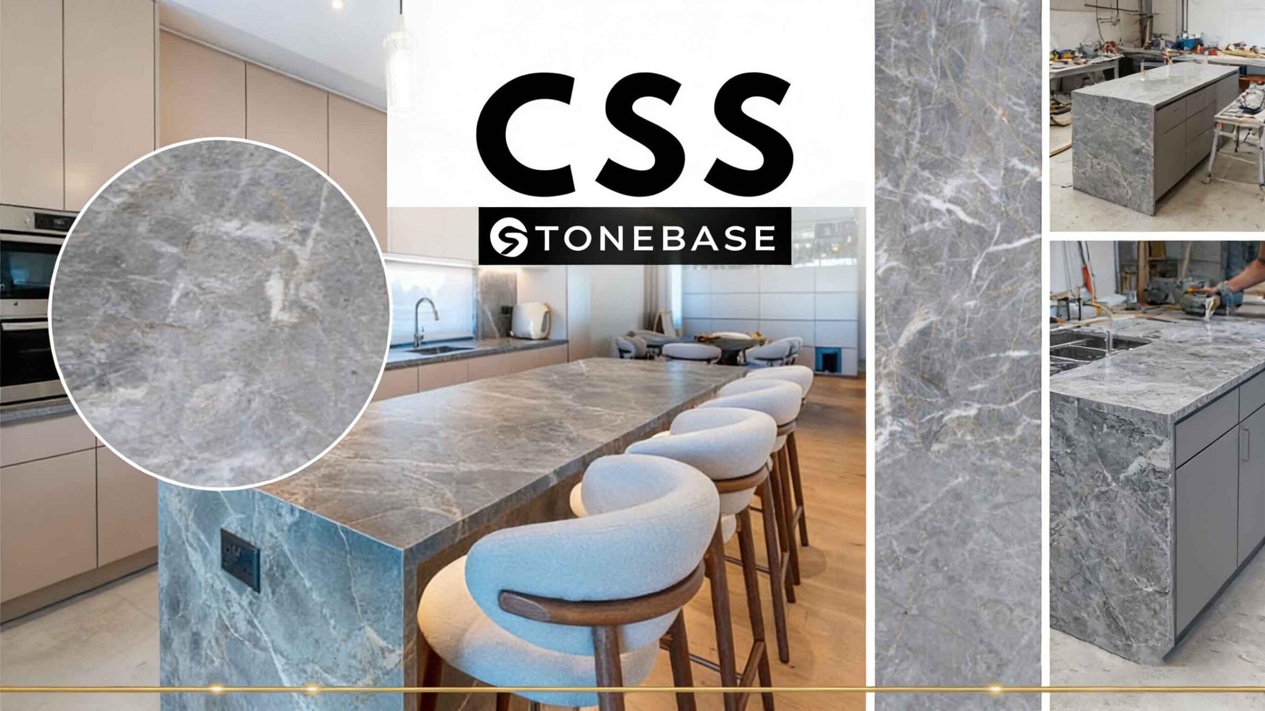 How Is Fior Di Bosco Marble Used in High-End Architecture and Interior Design? 2 Grey Fior Di Bosco Marble with natural veining used in high-end interior design projects