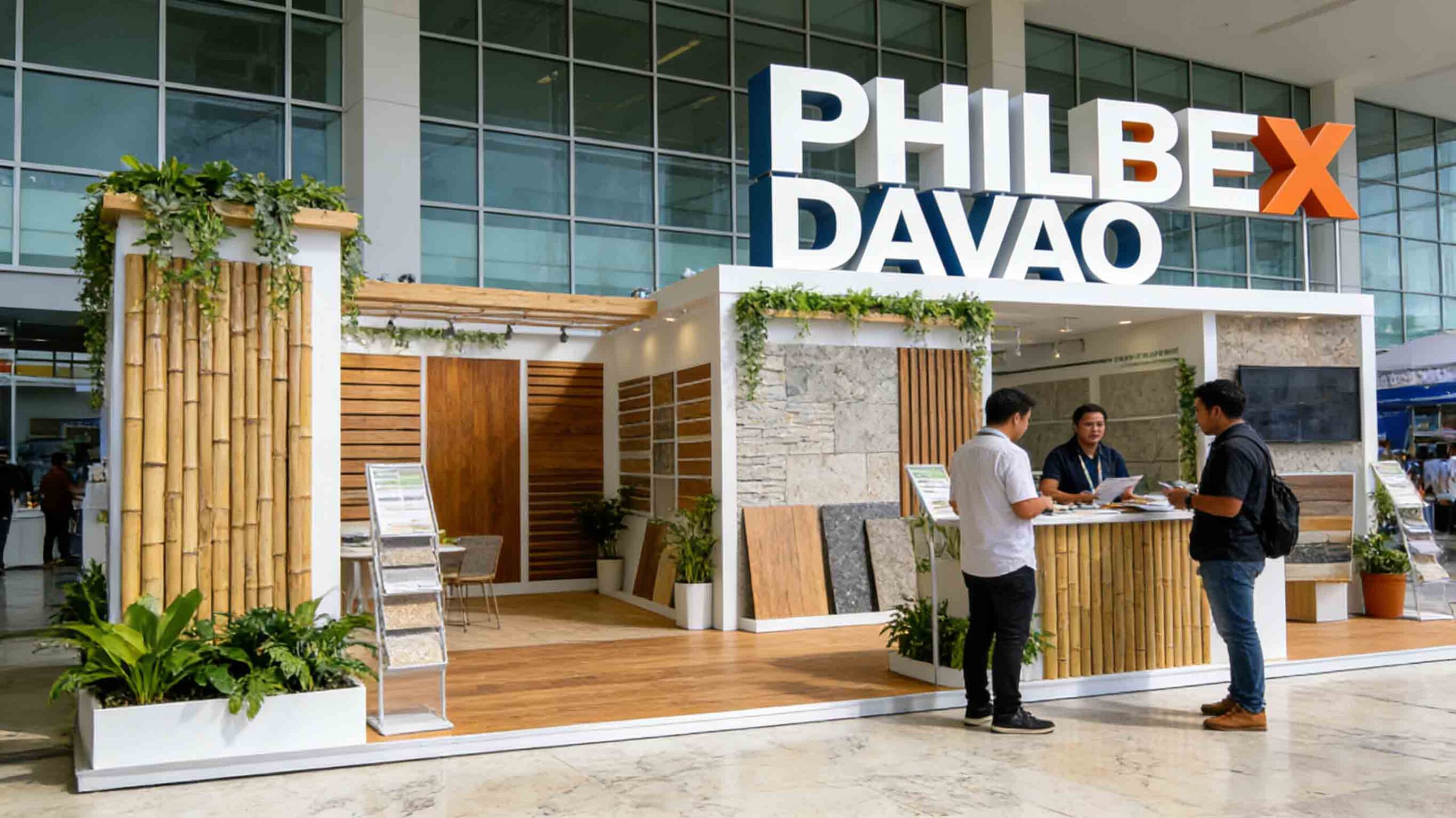 PHILBEX Davao 2026 building and construction expo featuring stone materials, construction technologies, and industry professionals in the Philippines